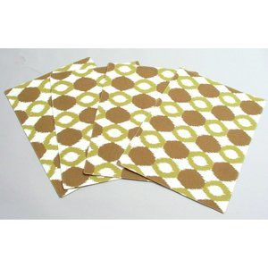 Saro Mosanique Ikat Collection Chartreuse 13x18 inches Set of 4